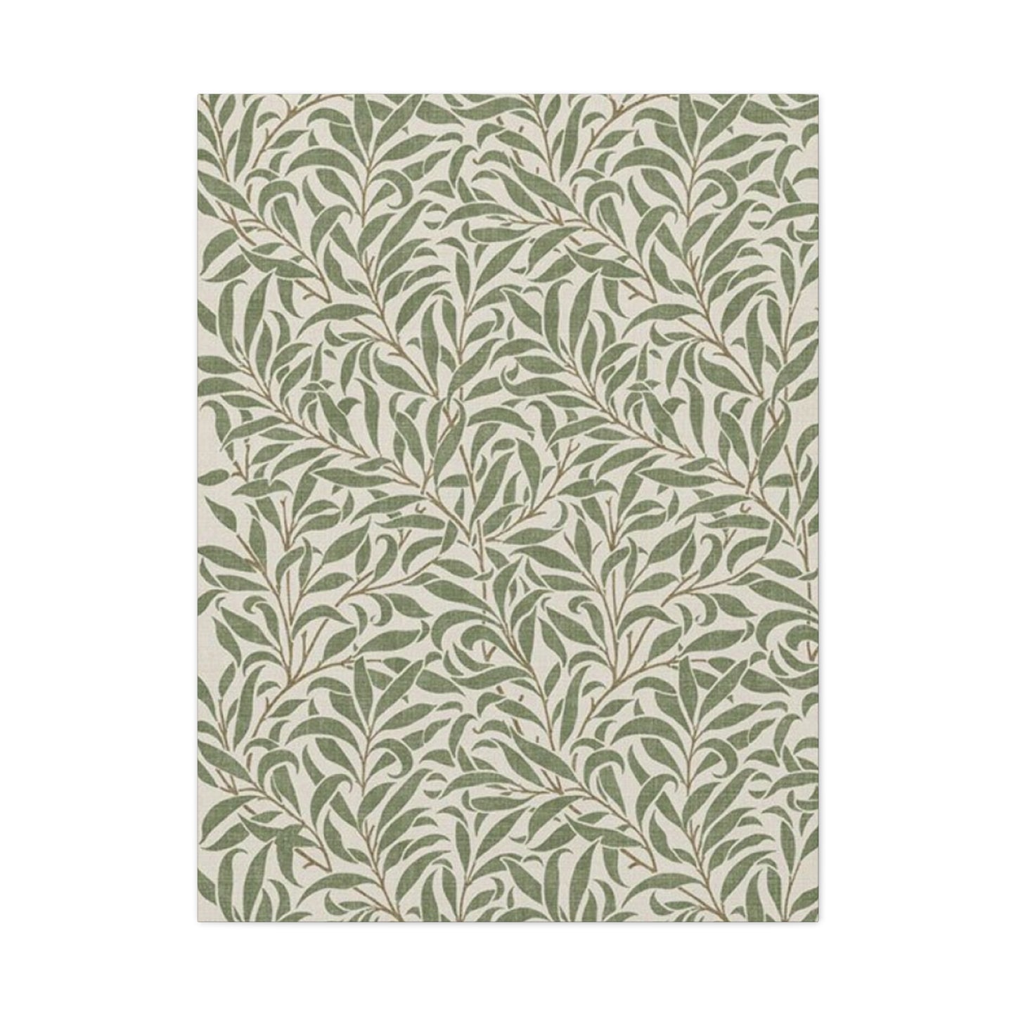 Olive Green Plant Pattern Poster Wall Art & Canvas Prints