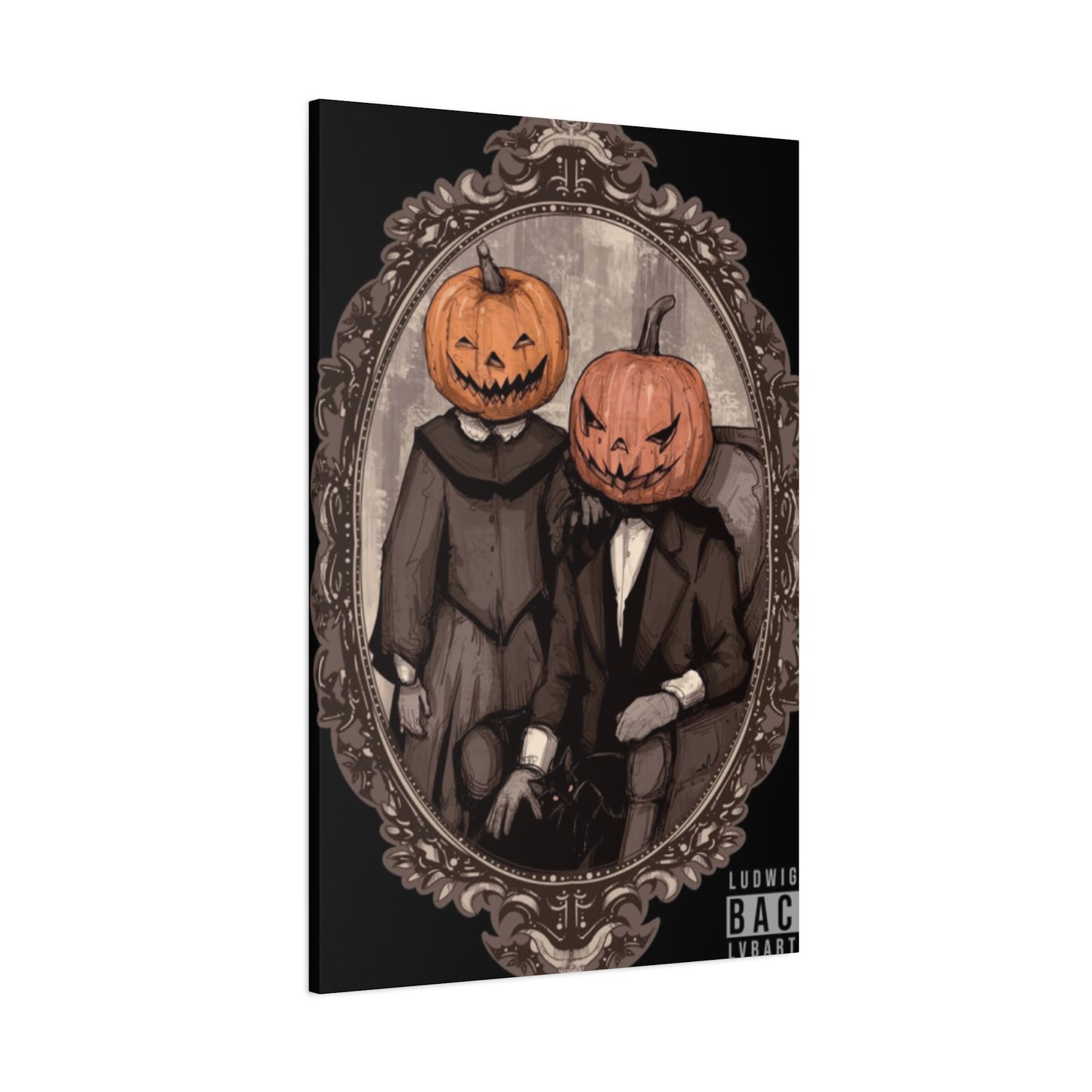 Halloween Couple Wall Art & Canvas Prints