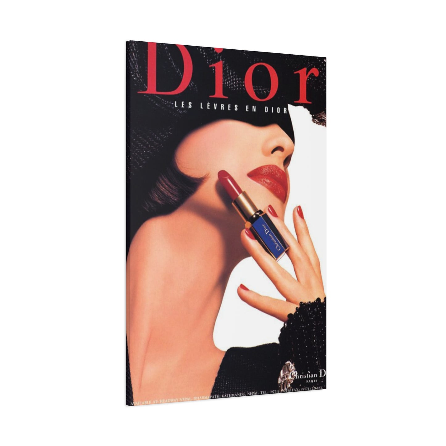 Dior Red Lips Painting Wall Art & Canvas Prints