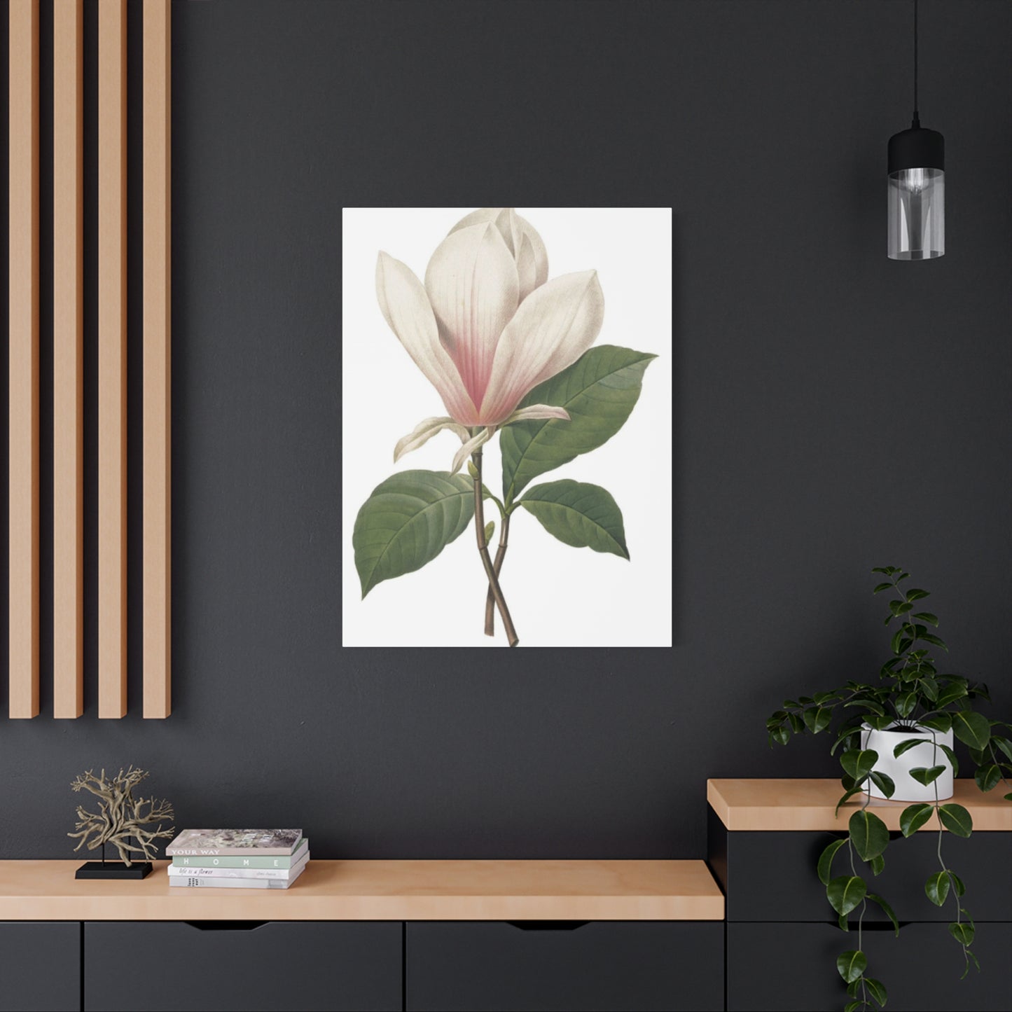 Beautiful Pink Magnolia Flower Photo Wall Art & Canvas Prints