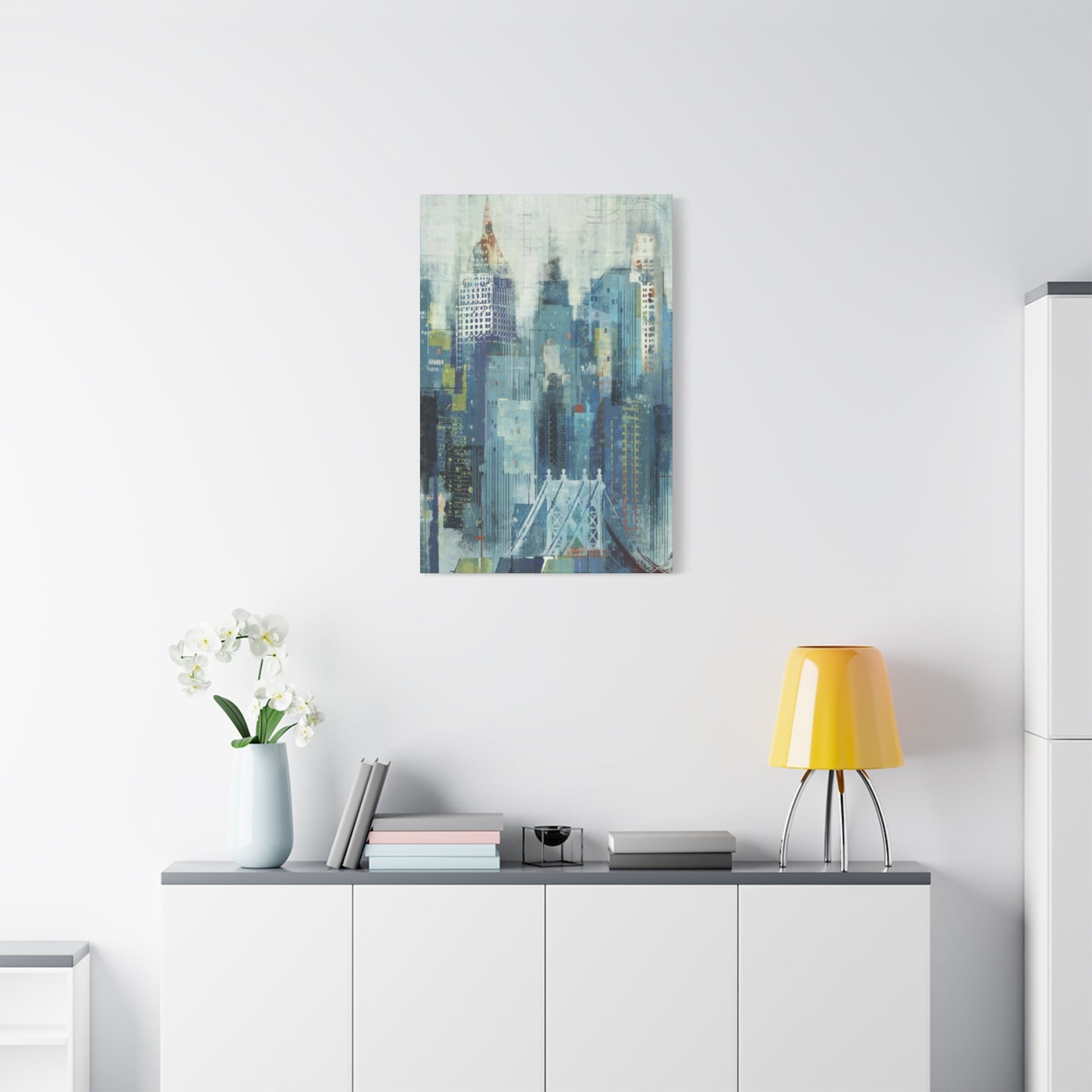 Manhattan City Skyline Painting NYC Skyline Wall Art & Canvas Prints