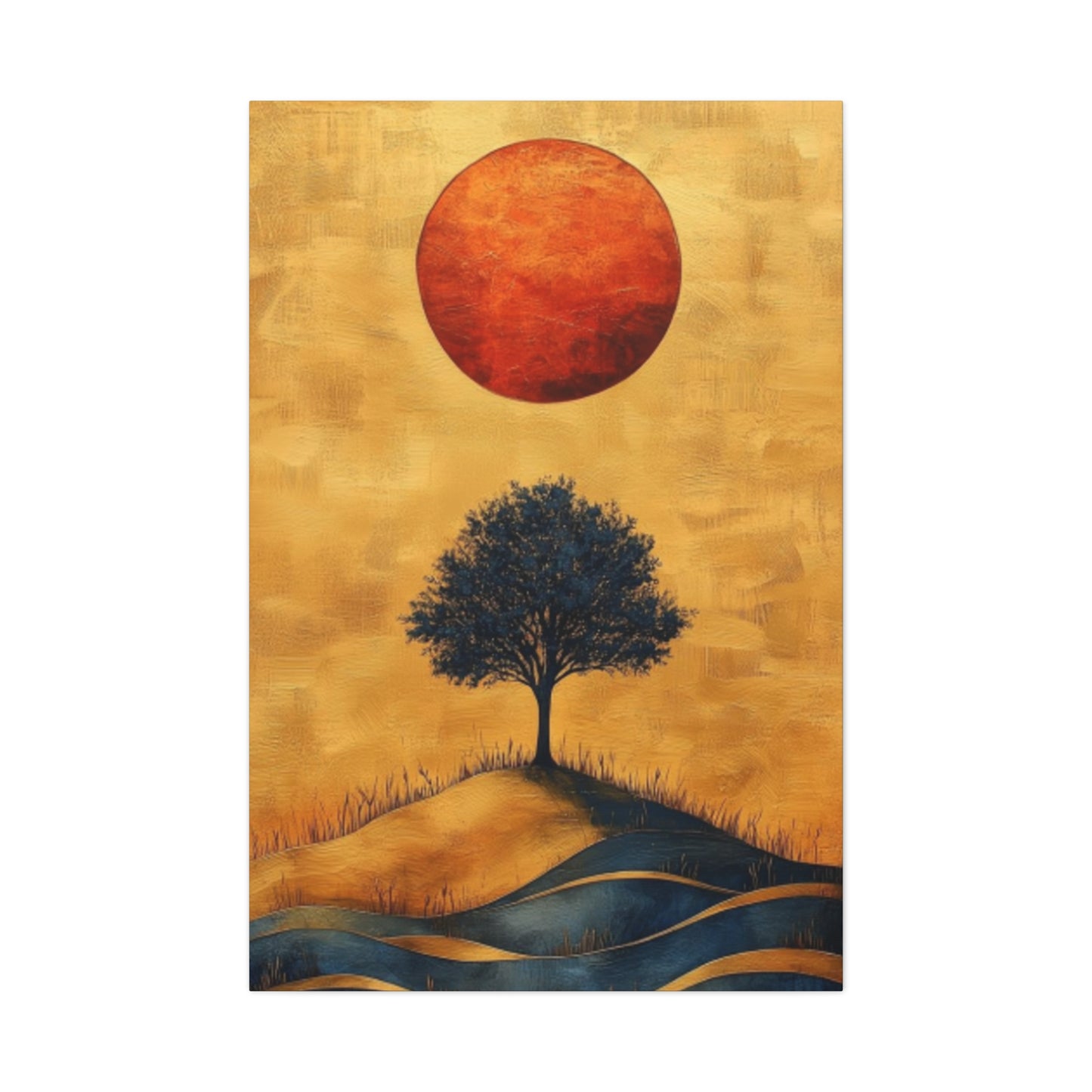 Sun And Tree Modernism Wall Art & Canvas Prints