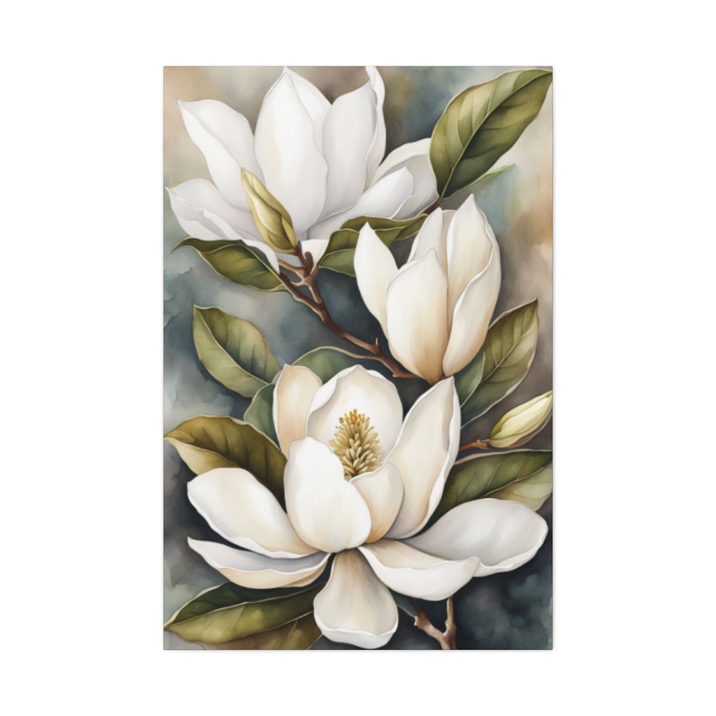 White Magnolia Flower Plant Wall Art & Canvas Prints