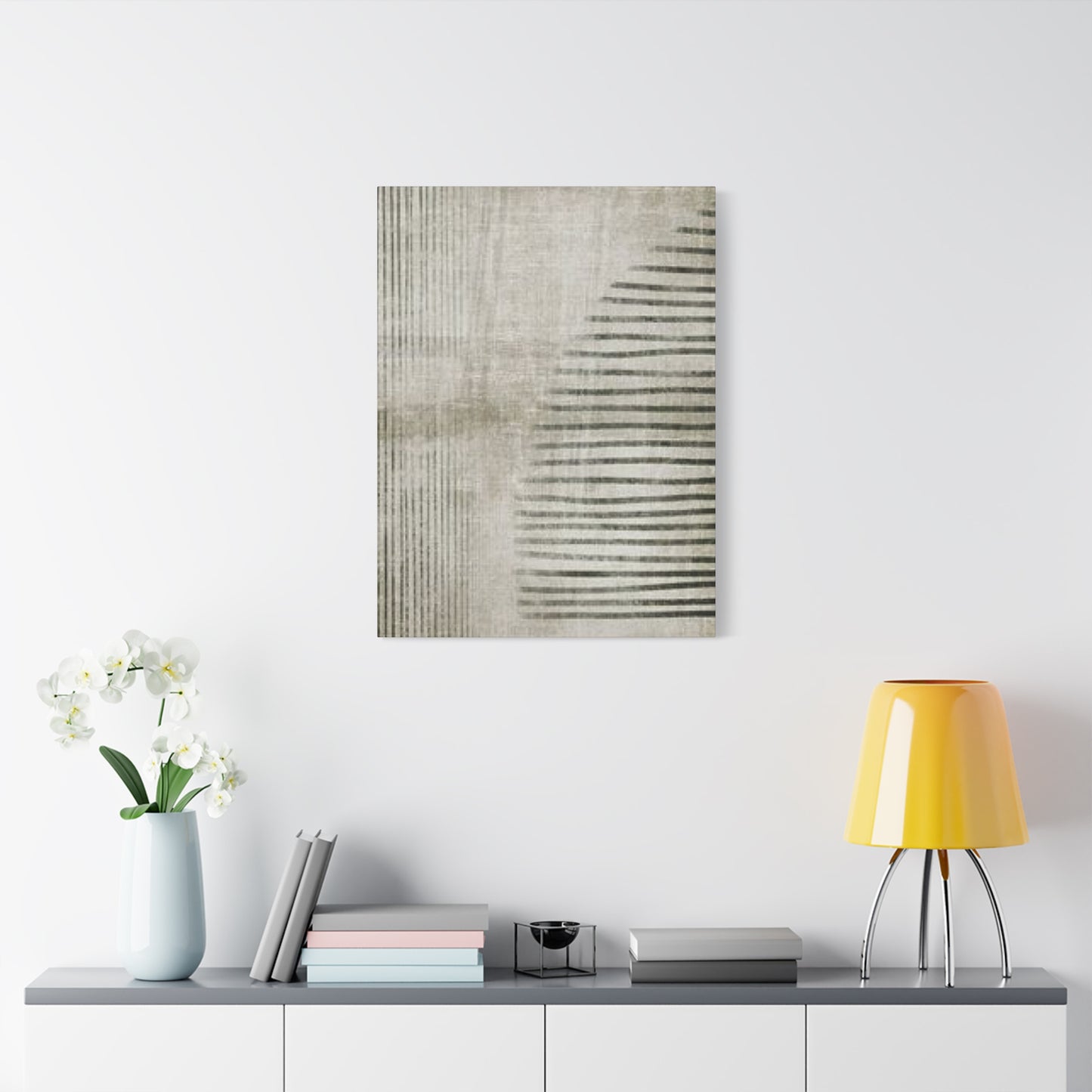 Beautiful Lines & Arcs Of Olive Green Wall Art & Canvas Prints