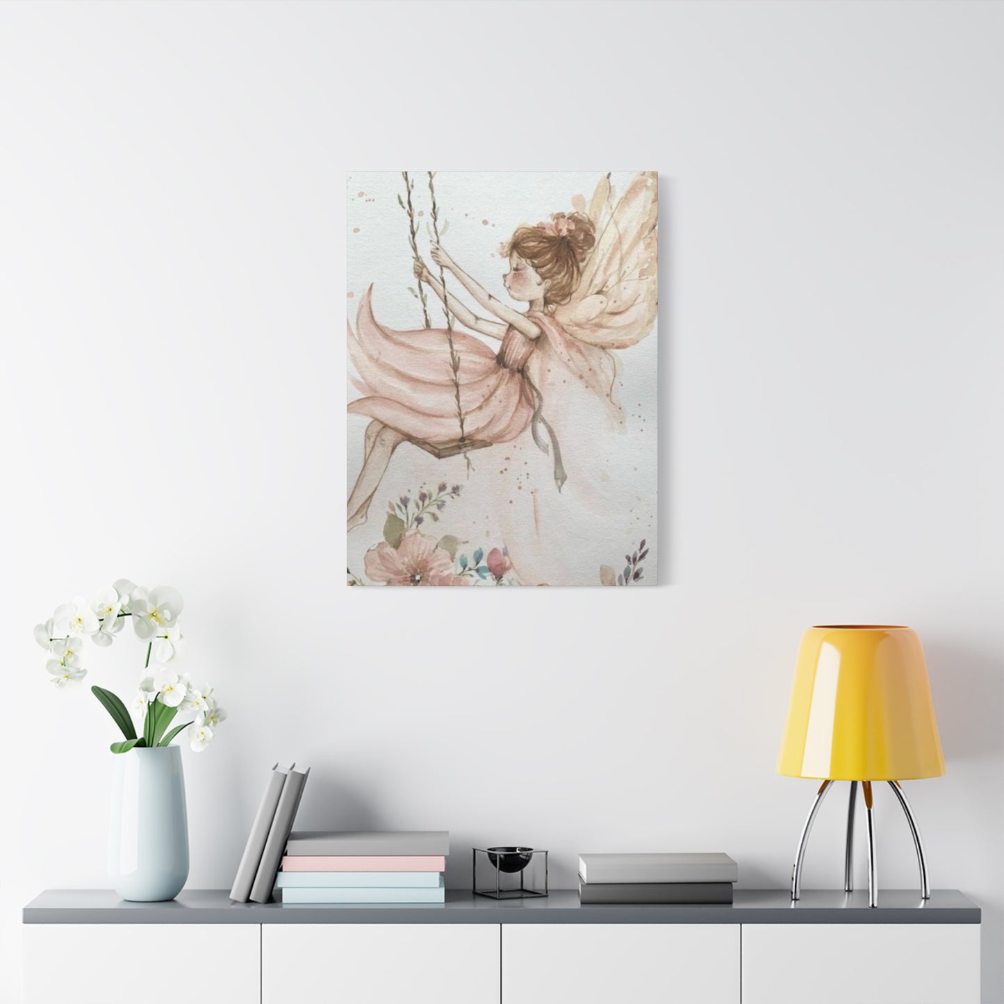 Girl Swing Fairies Wall Art & Canvas Prints