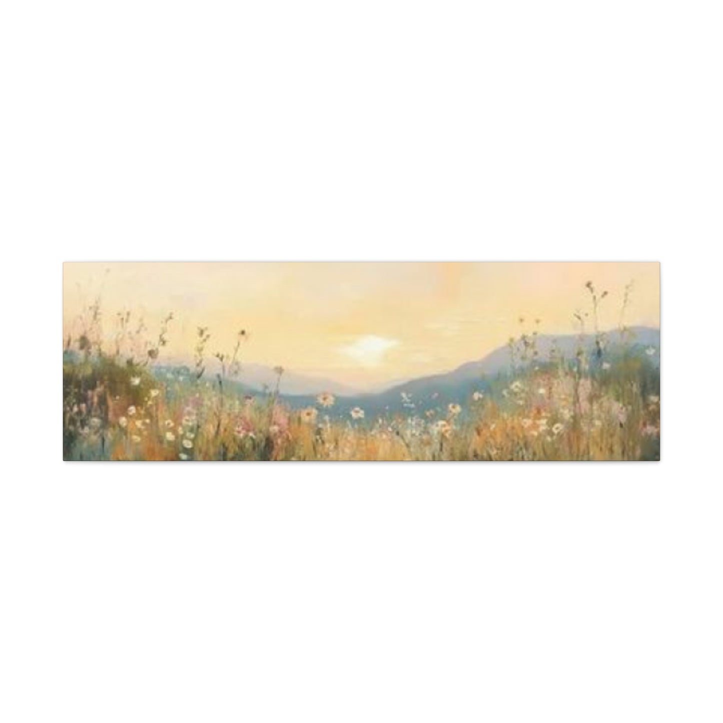 Sunset In Mountain Panoramas Wall Art & Canvas Prints