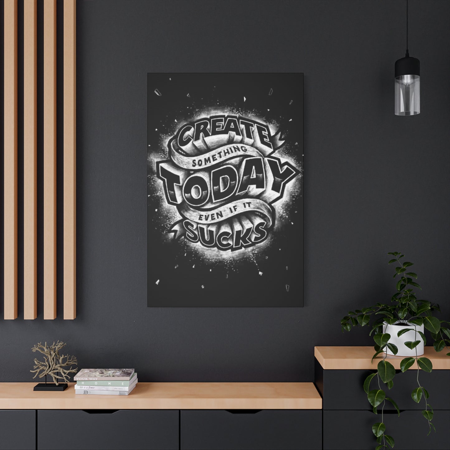 Create Today Chalkboard Wall Art & Canvas Prints