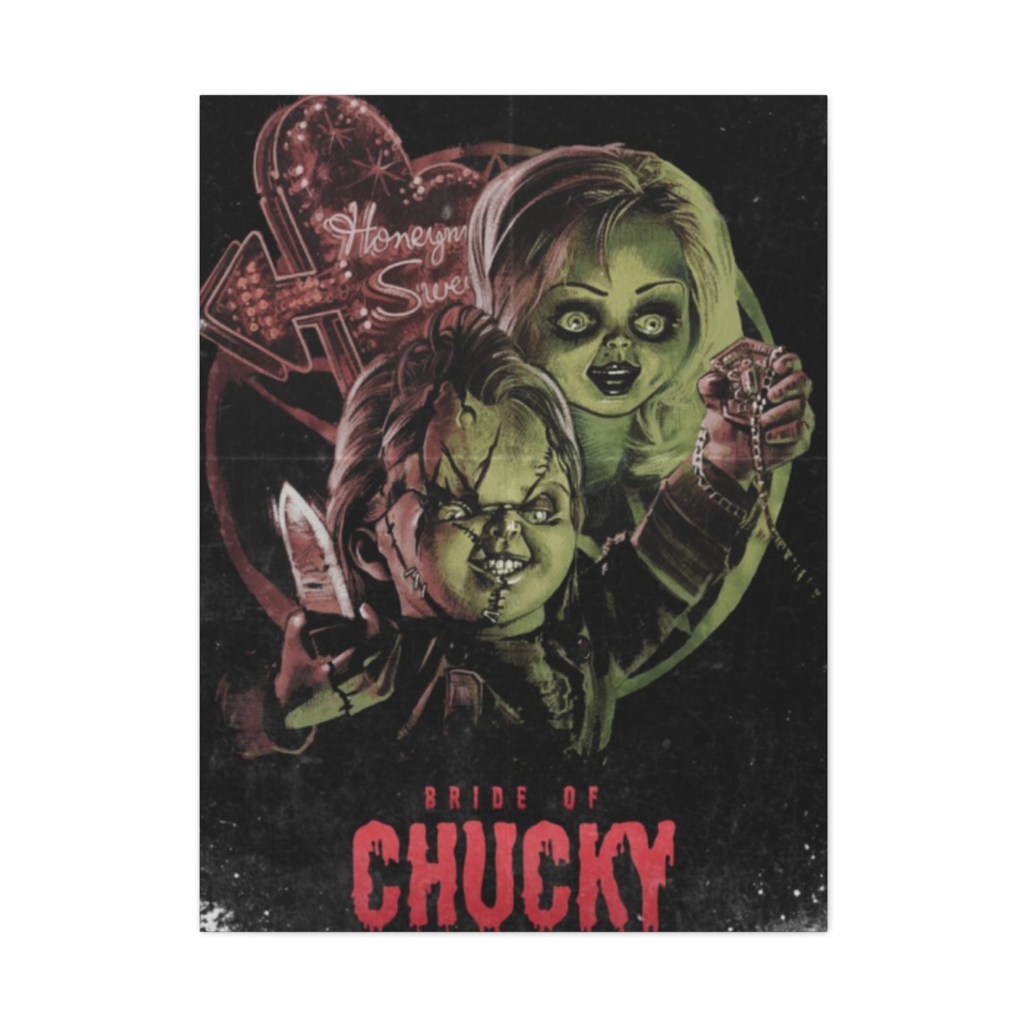 Bride of Chucky Horror Movie Poster Wall Art & Canvas Prints