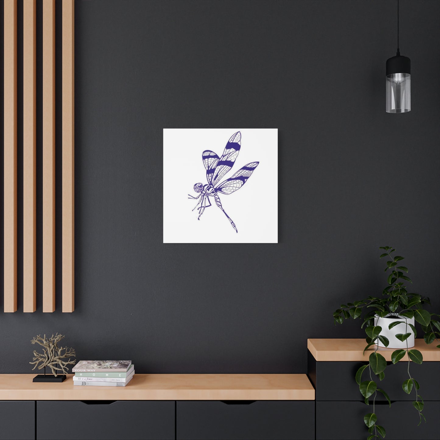 Blue Design Dragonfly Wall Art & Canvas Prints