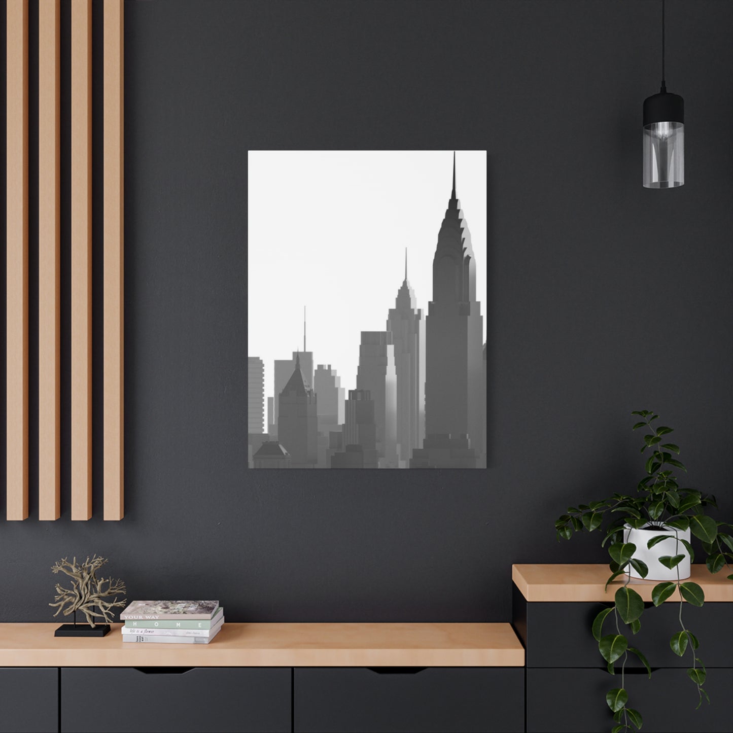 Monochrome City Skyline NYC Skyline Wall Art & Canvas Prints