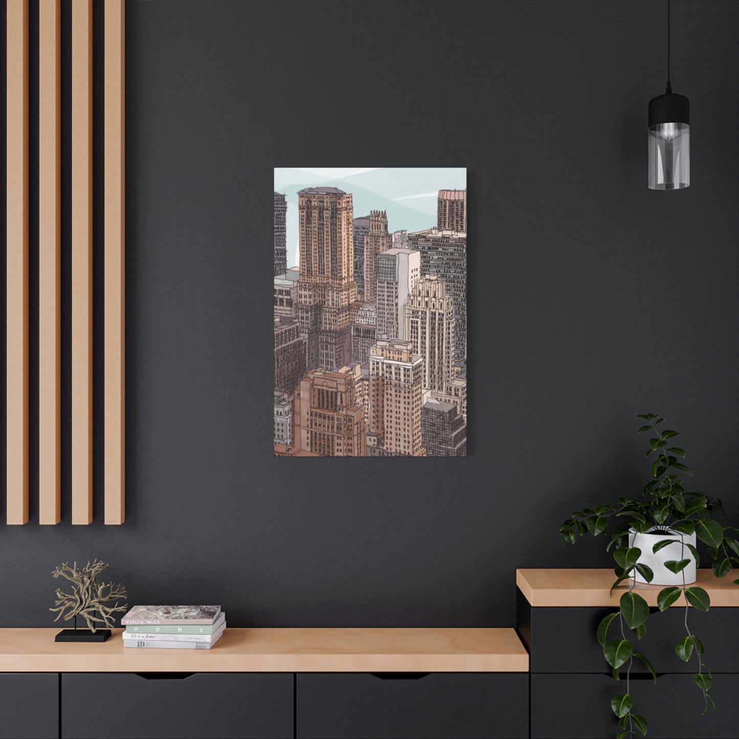 Skyview Of Manhattan NYC Skyline Wall Art & Canvas Prints