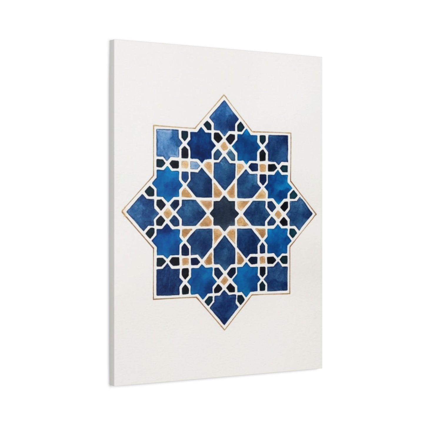 Blue Pattern Moroccan Wall Art & Canvas Prints