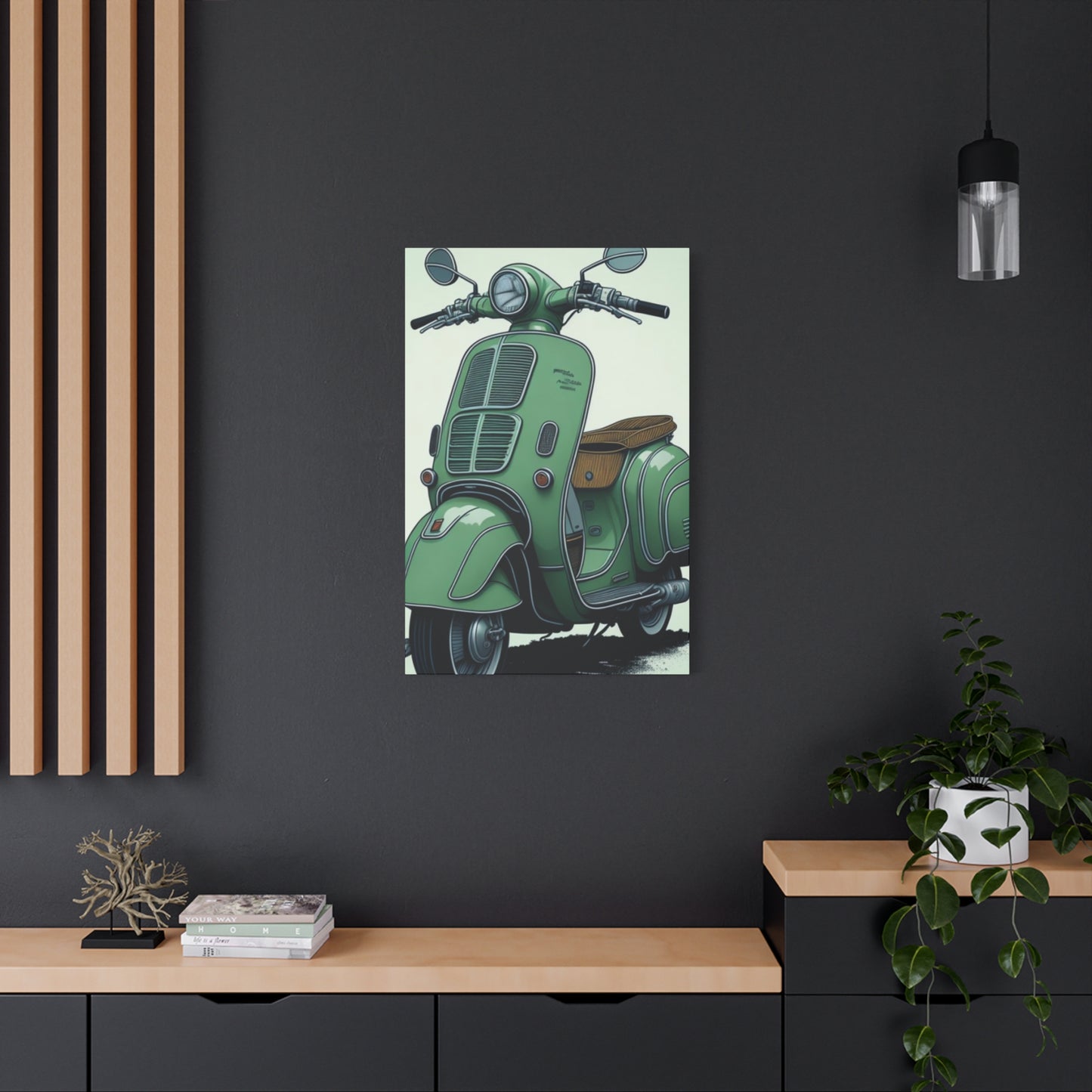 Jesper Scooter Poster Motorcycle Wall Art & Canvas Prints