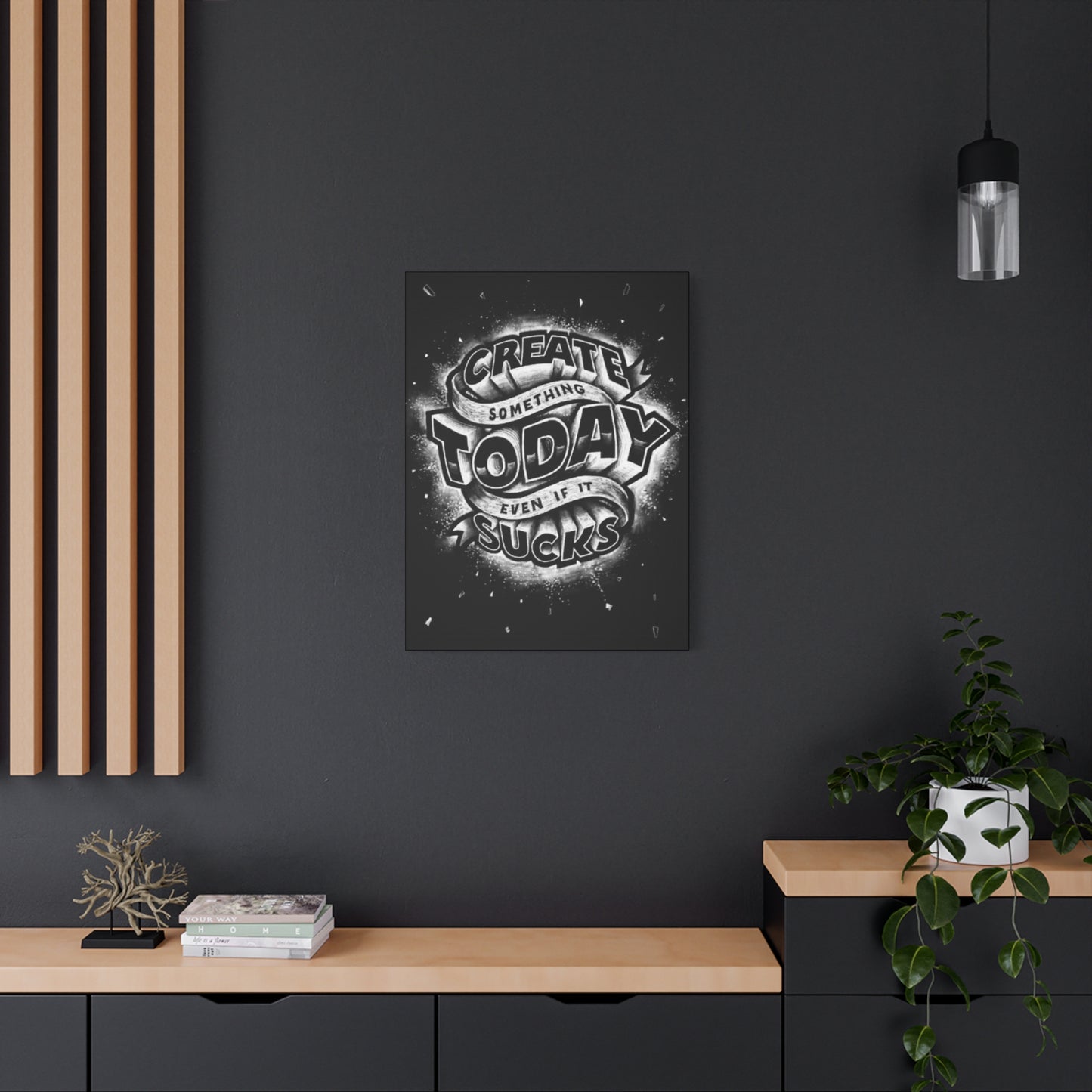 Create Today Chalkboard Wall Art & Canvas Prints