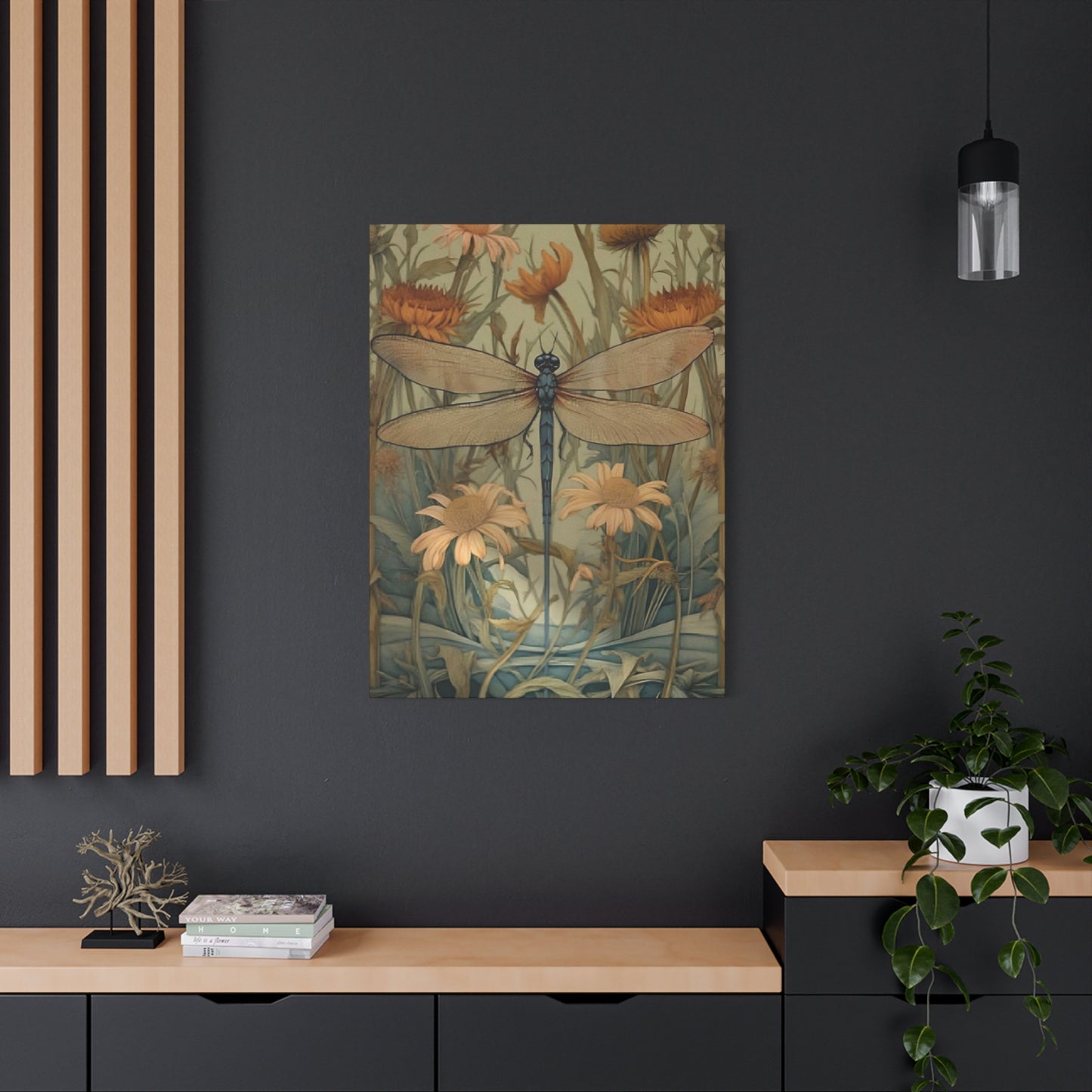 Brown Wing Dragonfly Wall Art & Canvas Prints