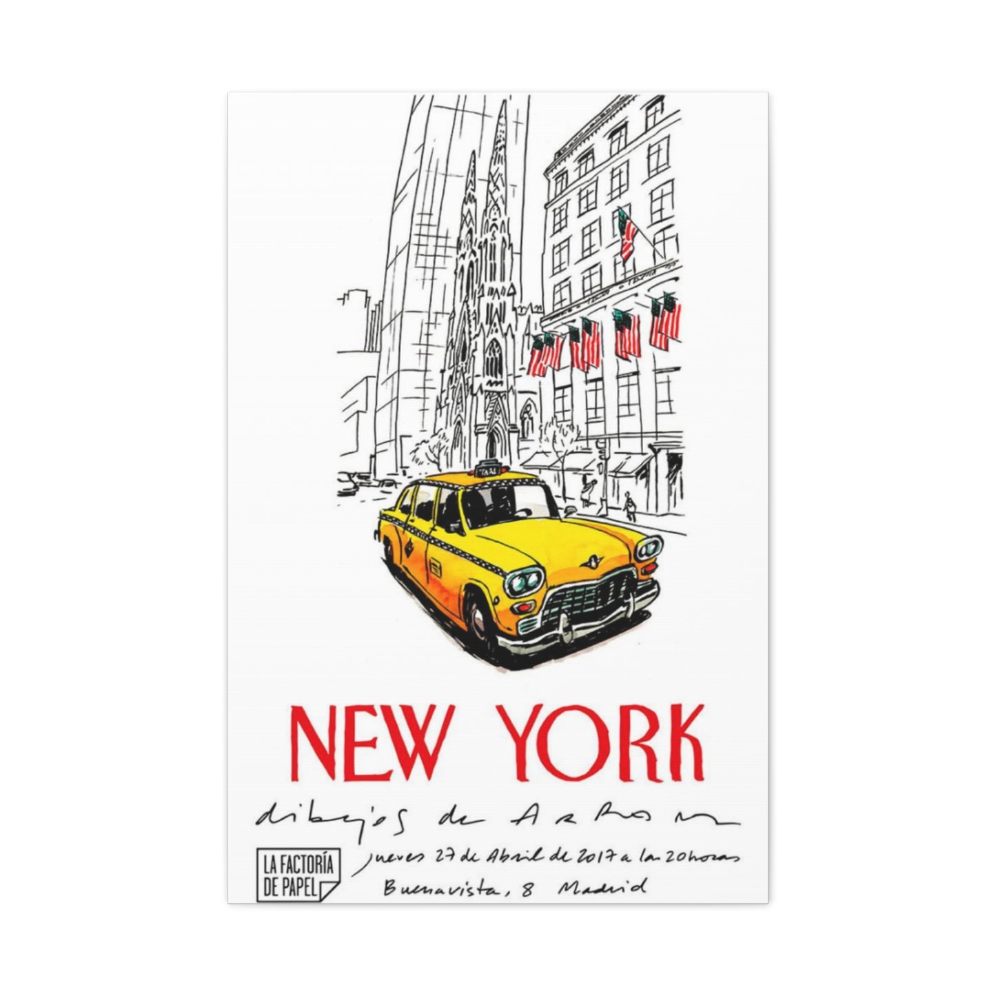 Yellow Taxi Of New York City Wall Art & Canvas Prints