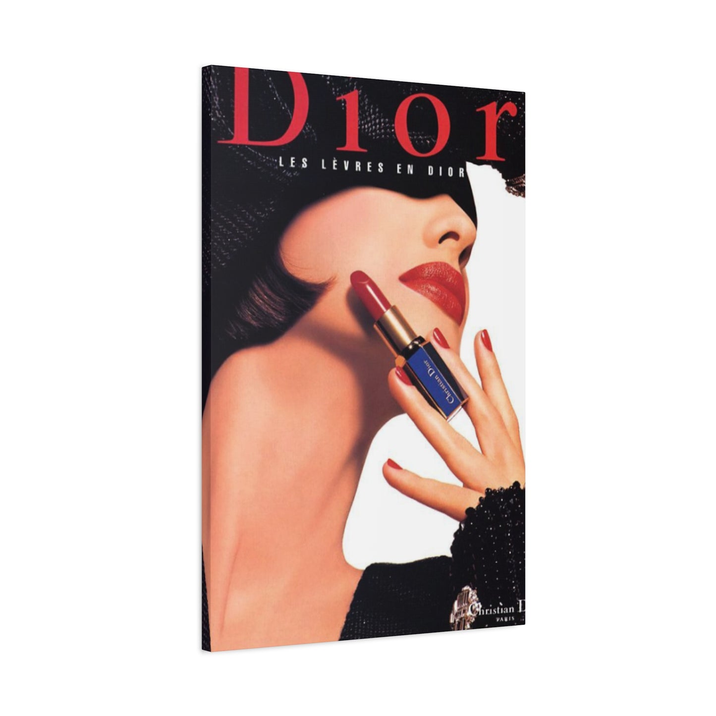 Dior Red Lips Painting Wall Art & Canvas Prints