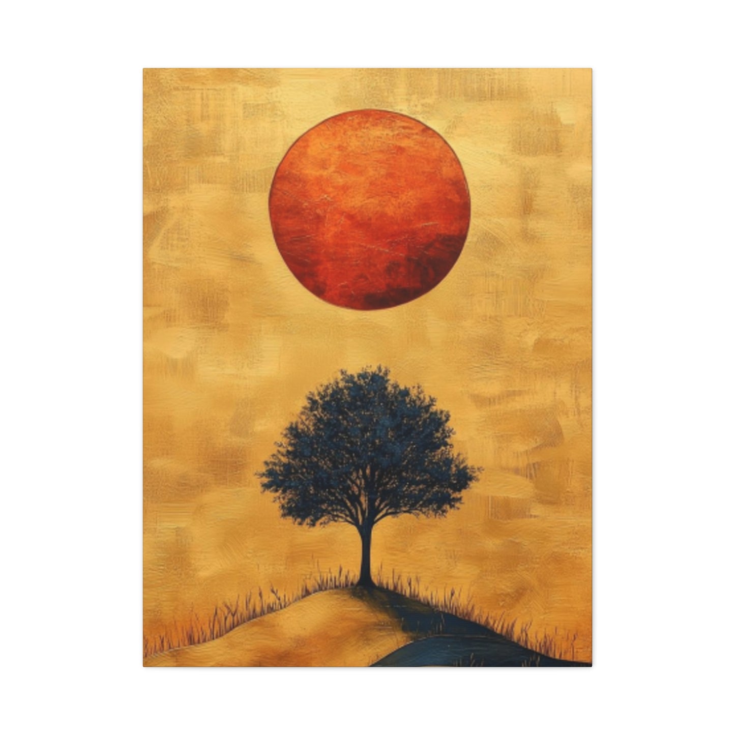 Sun And Tree Modernism Wall Art & Canvas Prints