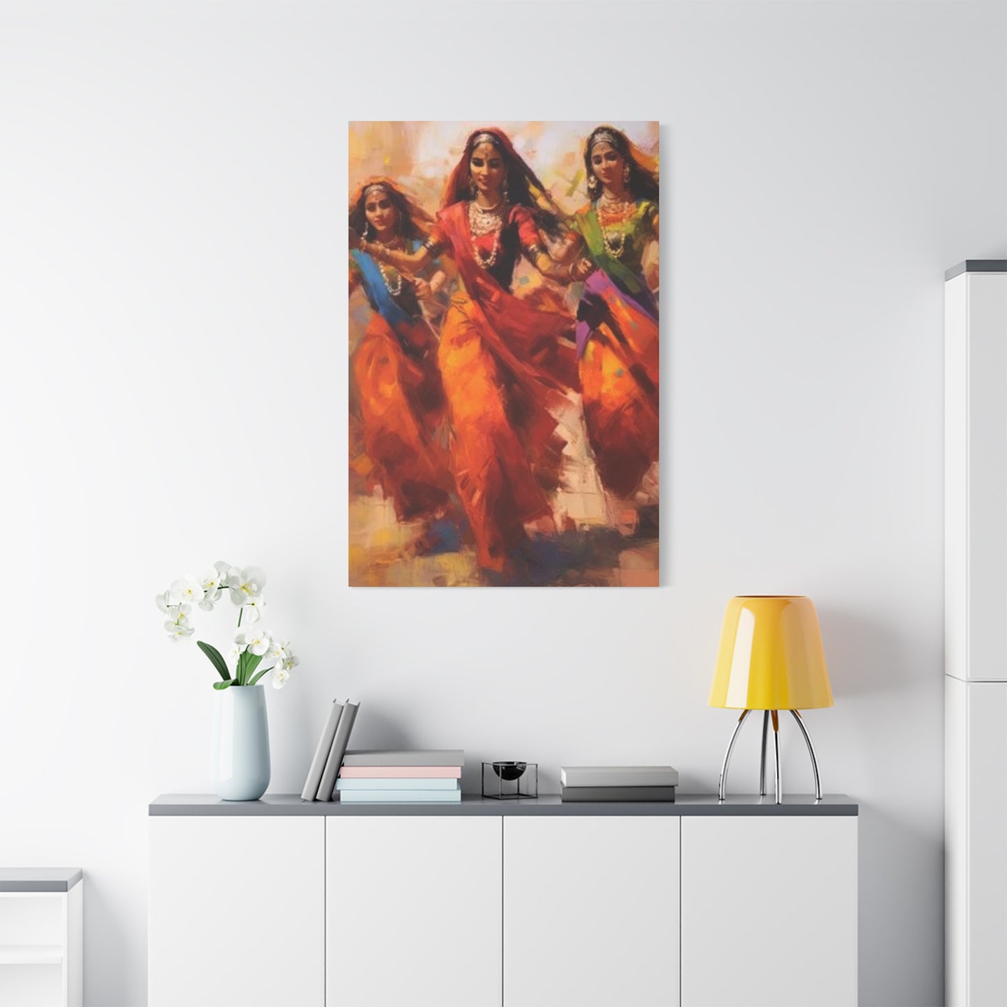 Beautiful Indian Women Enjoying Wall Art & Canvas Prints