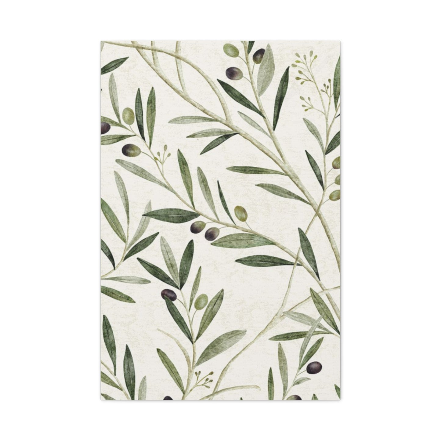 Olive Green Plant Leaves Wall Art & Canvas Prints