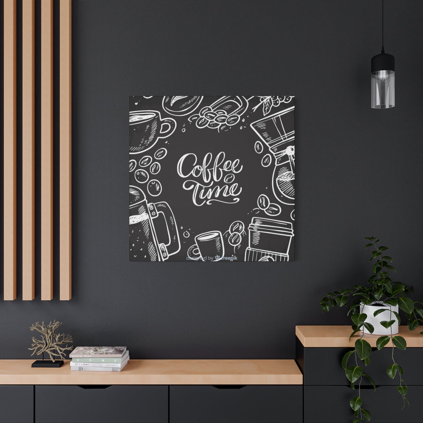 Coffee Time Chalkboard Wall Art & Canvas Prints