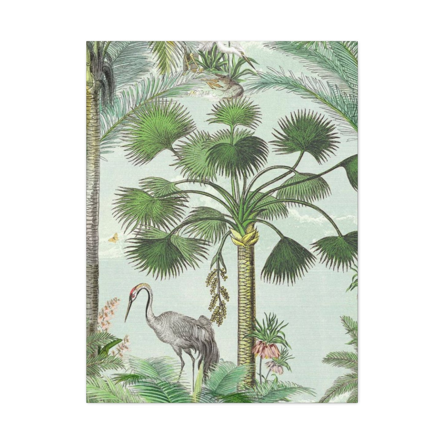 Animal & Palm Tree In Wildlife Wall Art & Canvas Prints