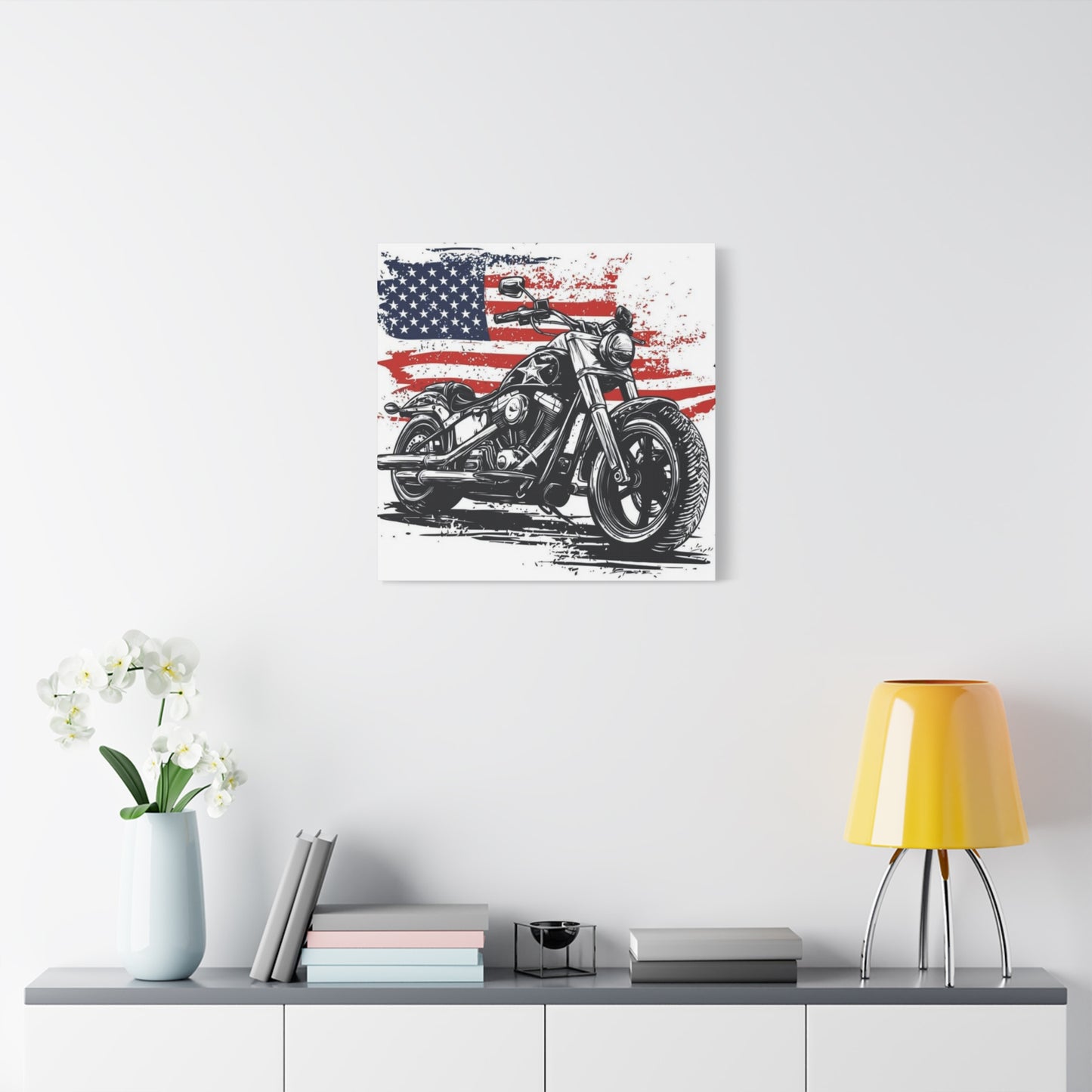 American Harley Davidson Poster Motorcycle Wall Art & Canvas Prints