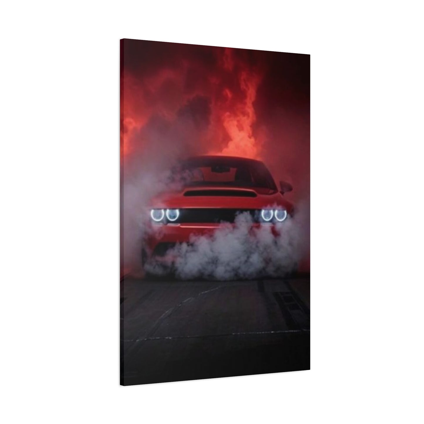 Hellcat Burnout Man Cave Decor Wall Art & Canvas Prints