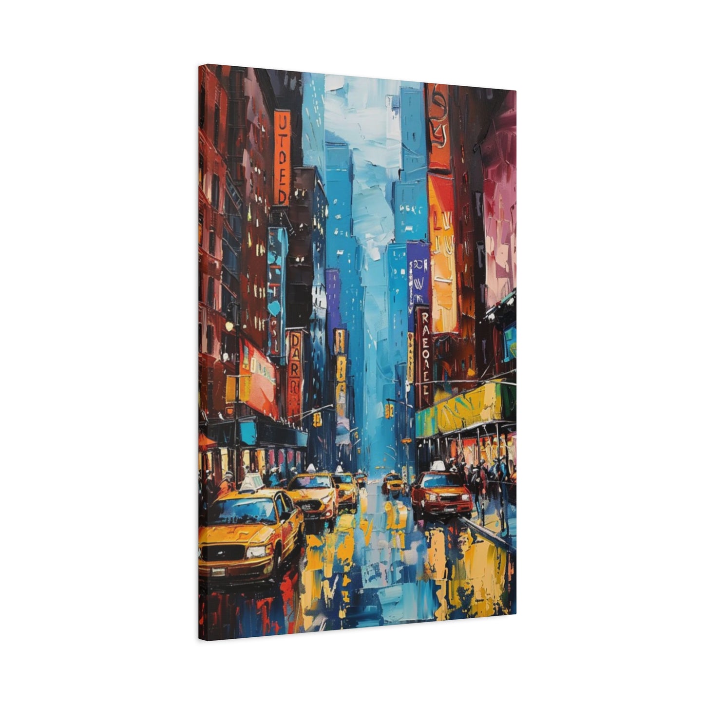 Rainy Streets Of New York City Skyline Wall Art & Canvas Prints