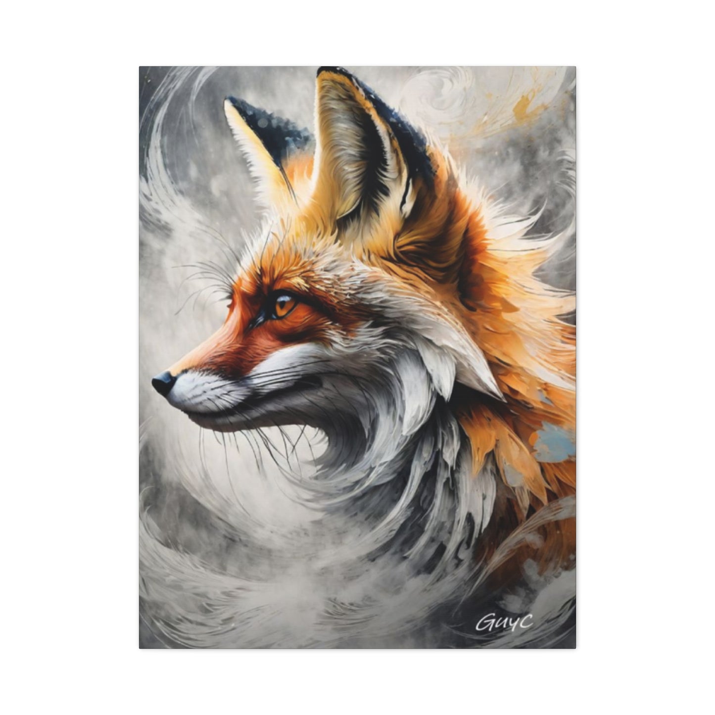 The Red Abstract Fox Wall Art & Canvas Prints