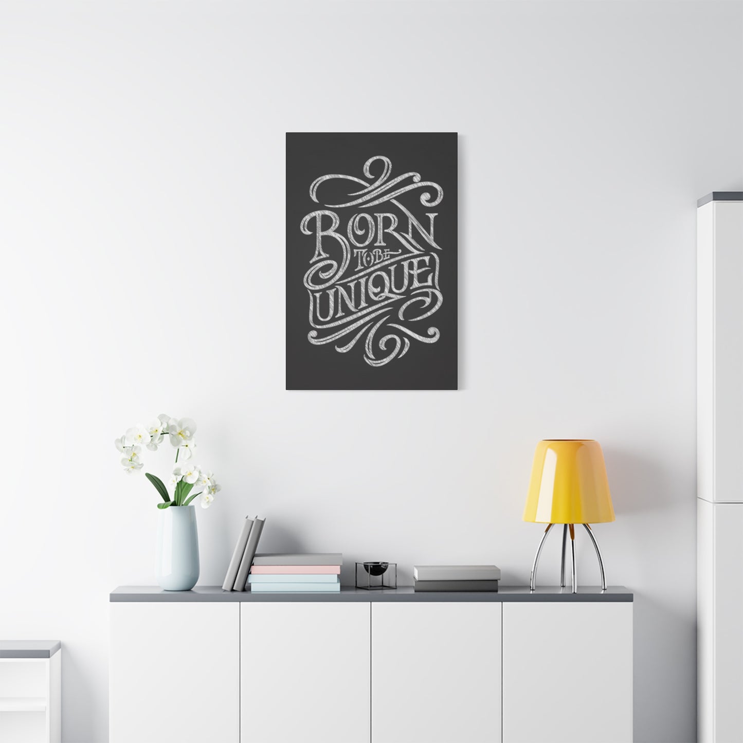 Born Unique Chalkboard Wall Art & Canvas Prints