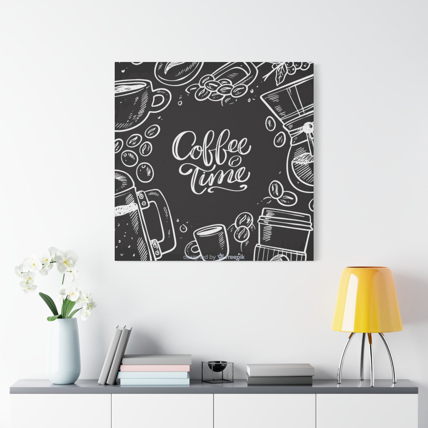 Coffee Time Chalkboard Wall Art & Canvas Prints