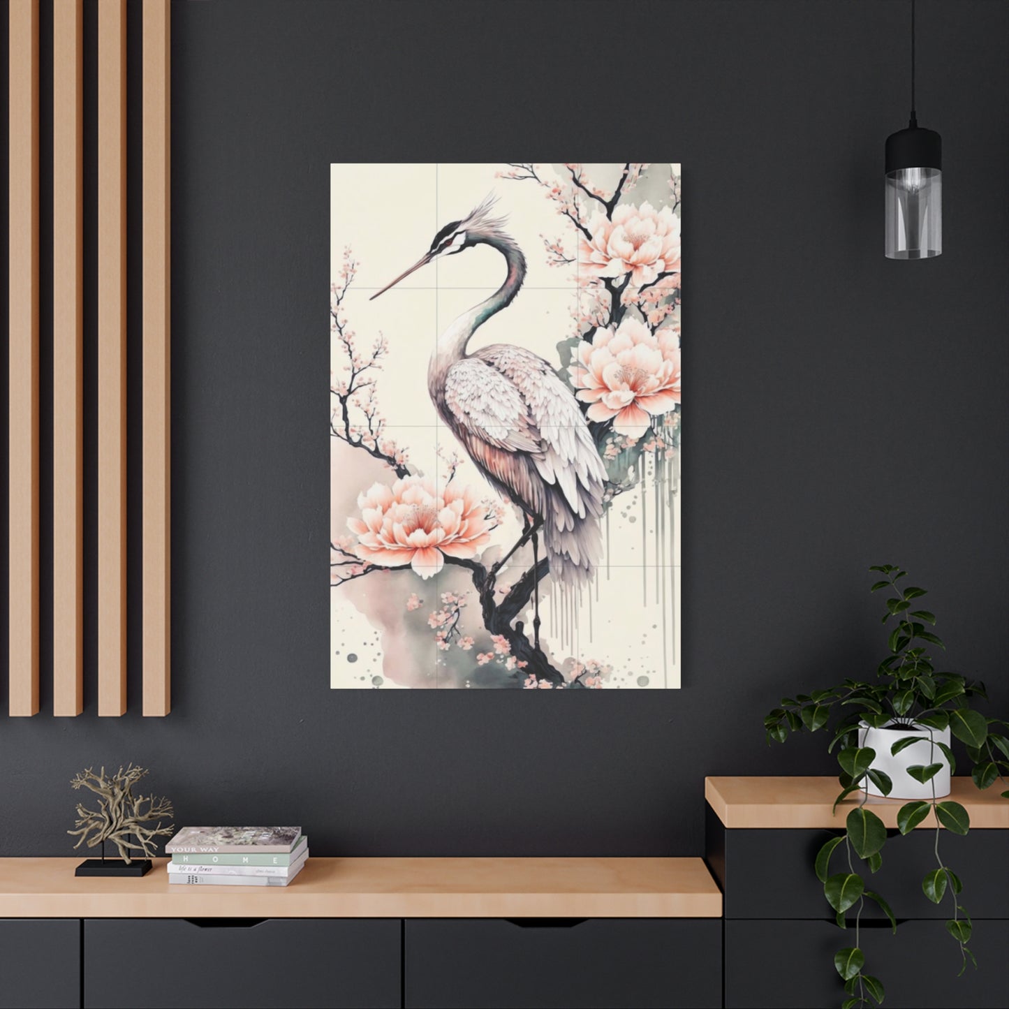 Pink Heron Wall Art & Canvas Prints