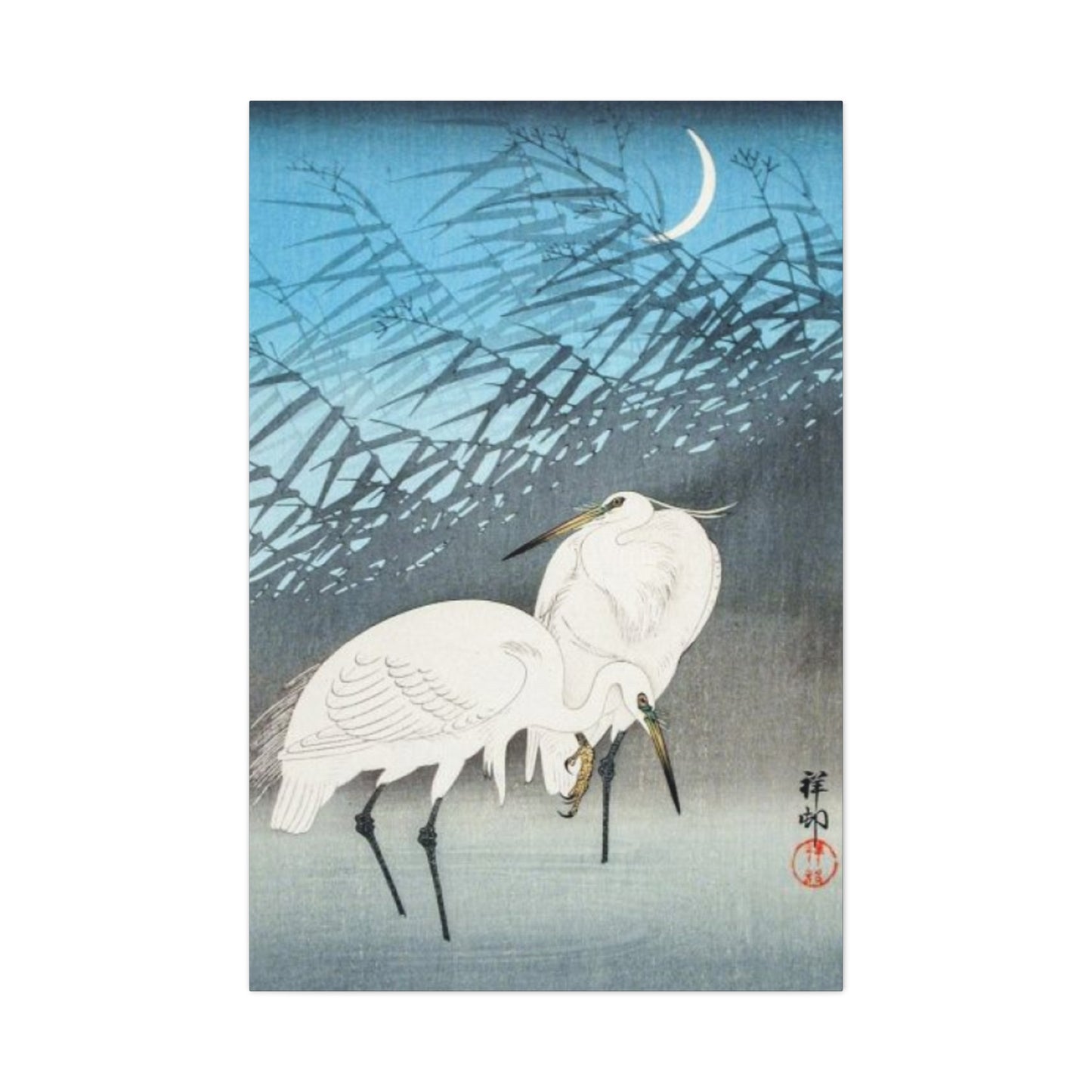 Herons & Moon Wall Art & Canvas Prints