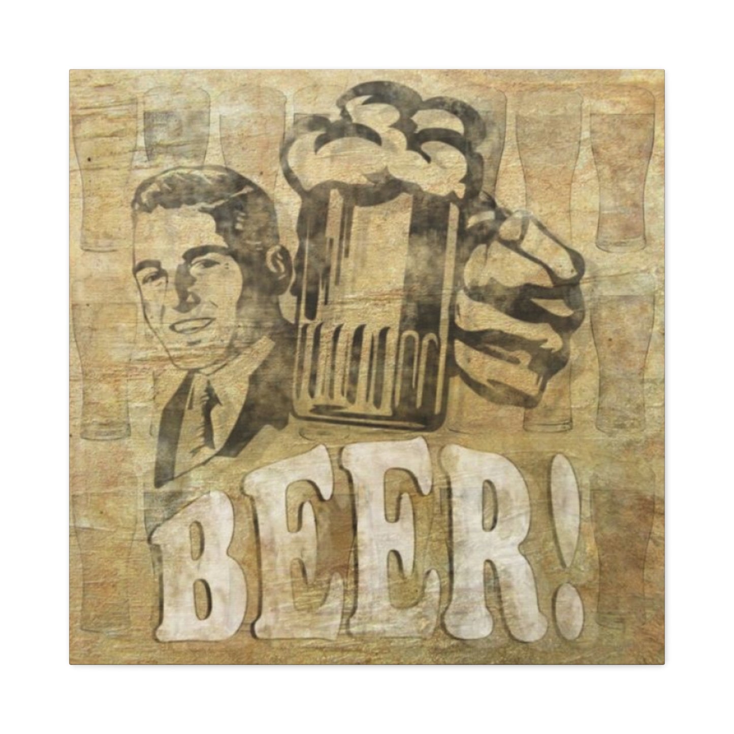 Beer Man Cave Decor Wall Art & Canvas Prints