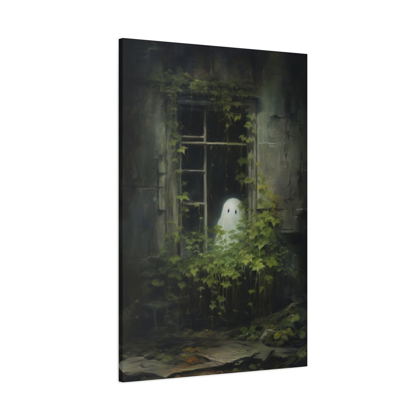 Halloween Window Painting Wall Art & Canvas Prints