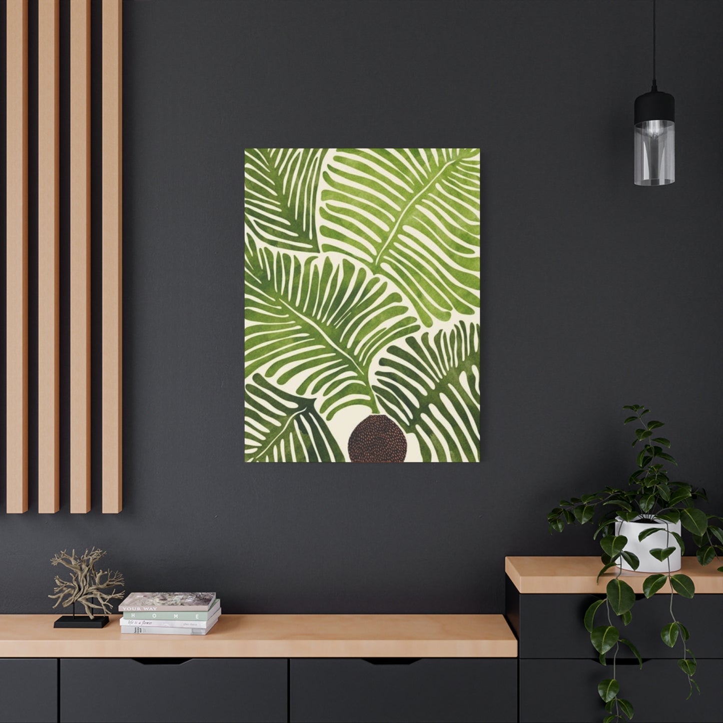 Beautiful Leaves Plant Olive Green Wall Art & Canvas Prints