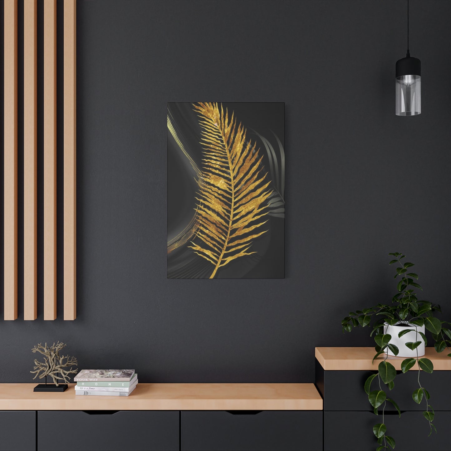 Golden Leaf Art Wall Art & Canvas Prints