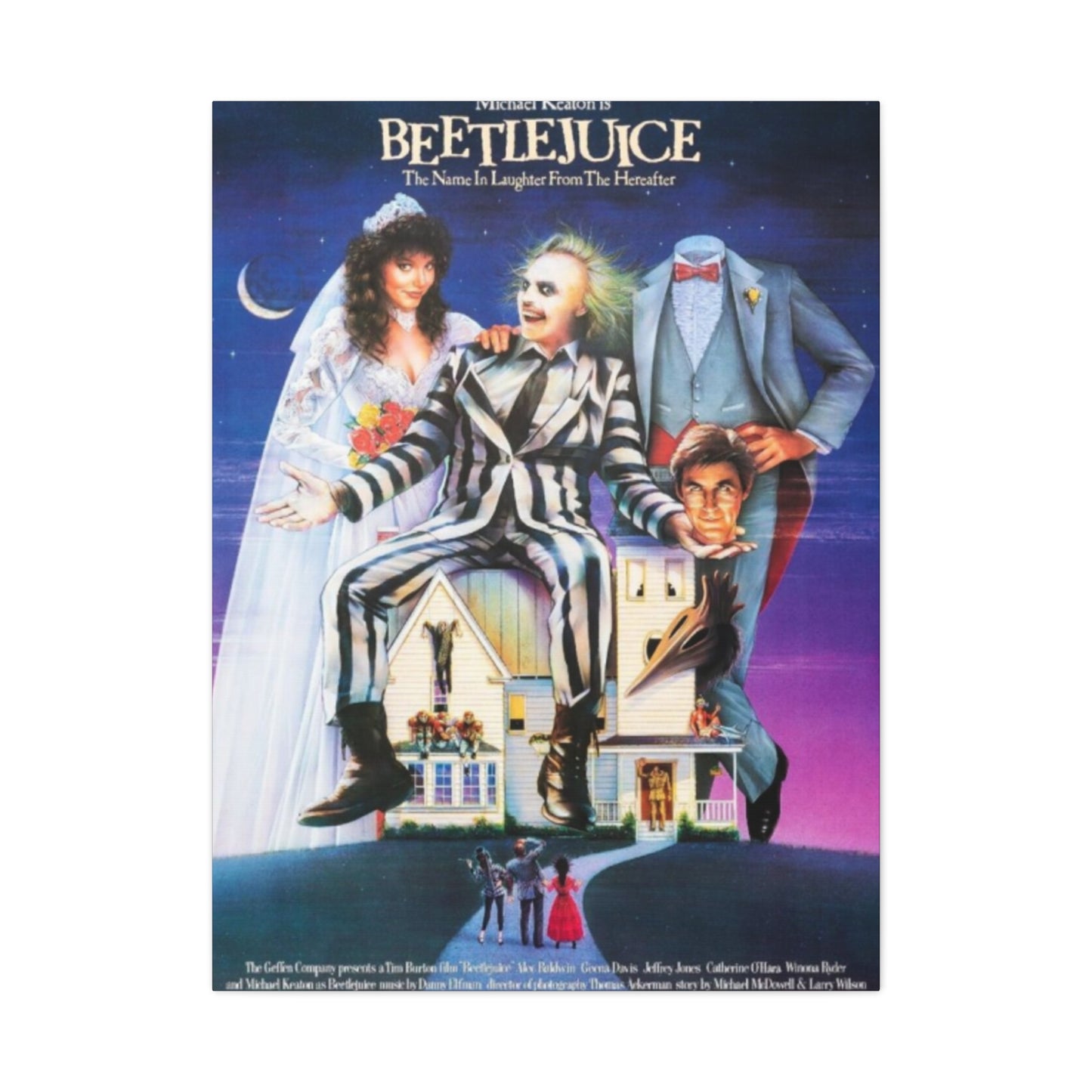 Beetlejuise Horror Movie Poster Wall Art & Canvas Prints