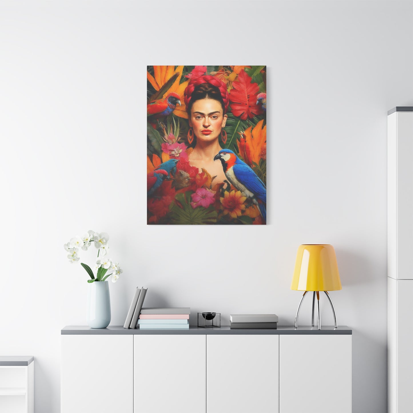 Model Lips Painting Wall Art & Canvas Prints