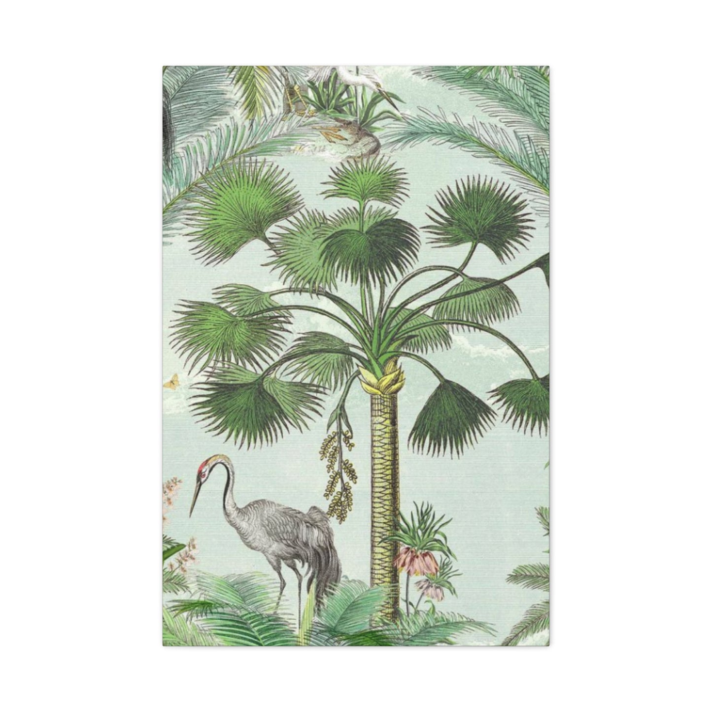 Animal & Palm Tree In Wildlife Wall Art & Canvas Prints