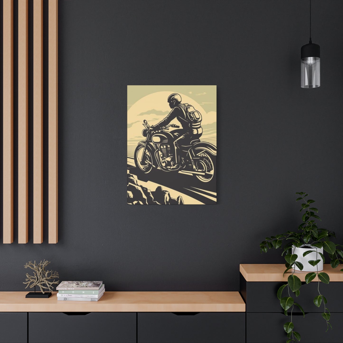 Bike Riding Poster Motorcycle Wall Art & Canvas Prints