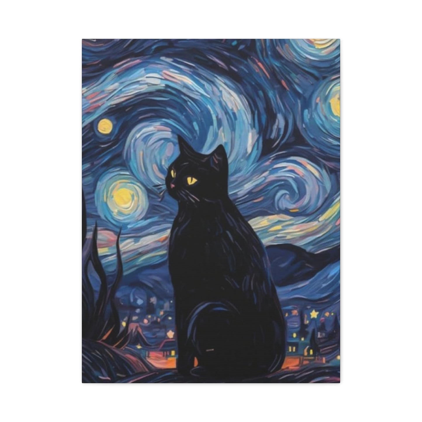 Black Cat Vincent Van Gogh Abstract Modernism Wall Art & Canvas Prints