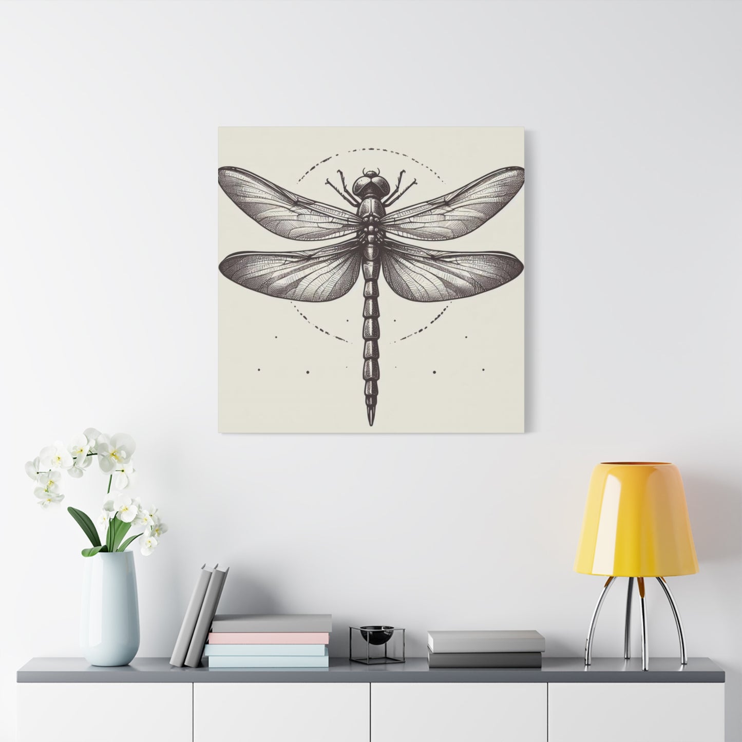 Vintage Picture Dragonfly Wall Art & Canvas Prints