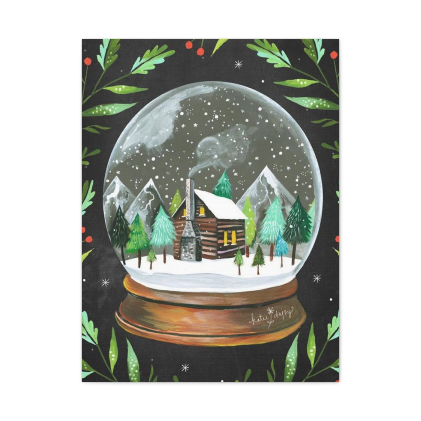 Snow Globe Painting Wall Art & Canvas Prints