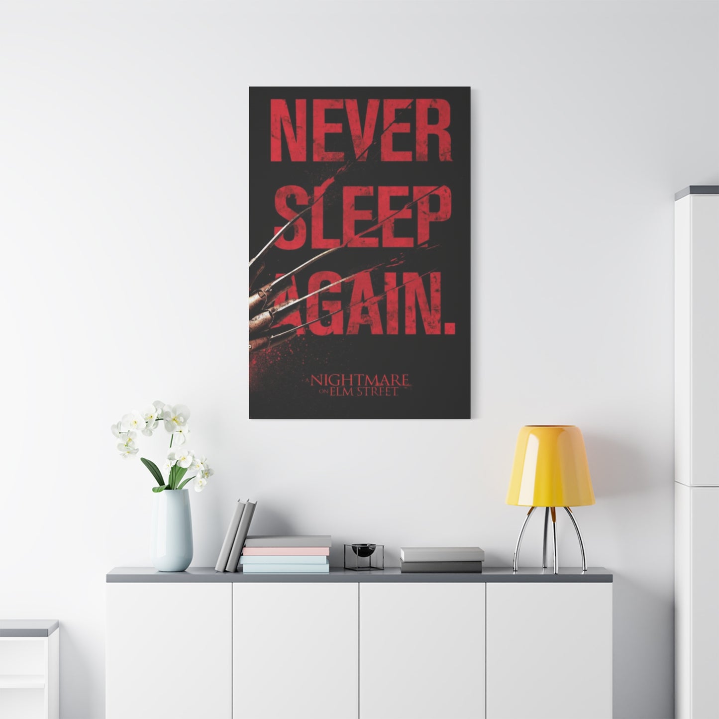 Never Sleep Again Horror Wall Art & Canvas Prints