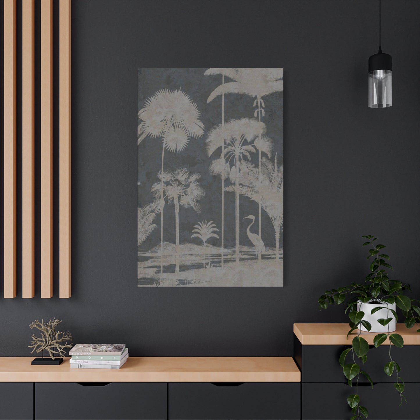 Black & White Palm Tree Wall Art & Canvas Prints