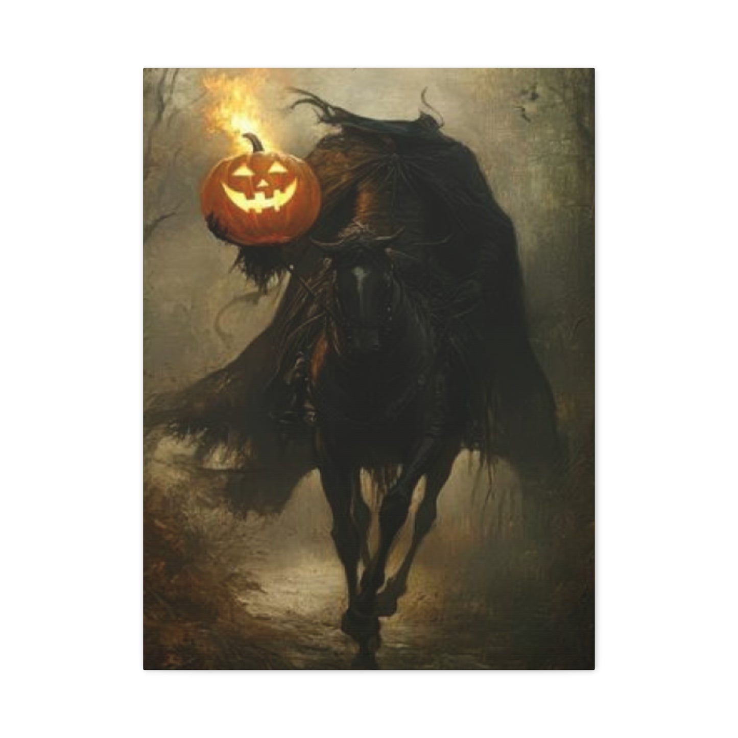 Halloween Horse Rider Wall Art & Canvas Prints