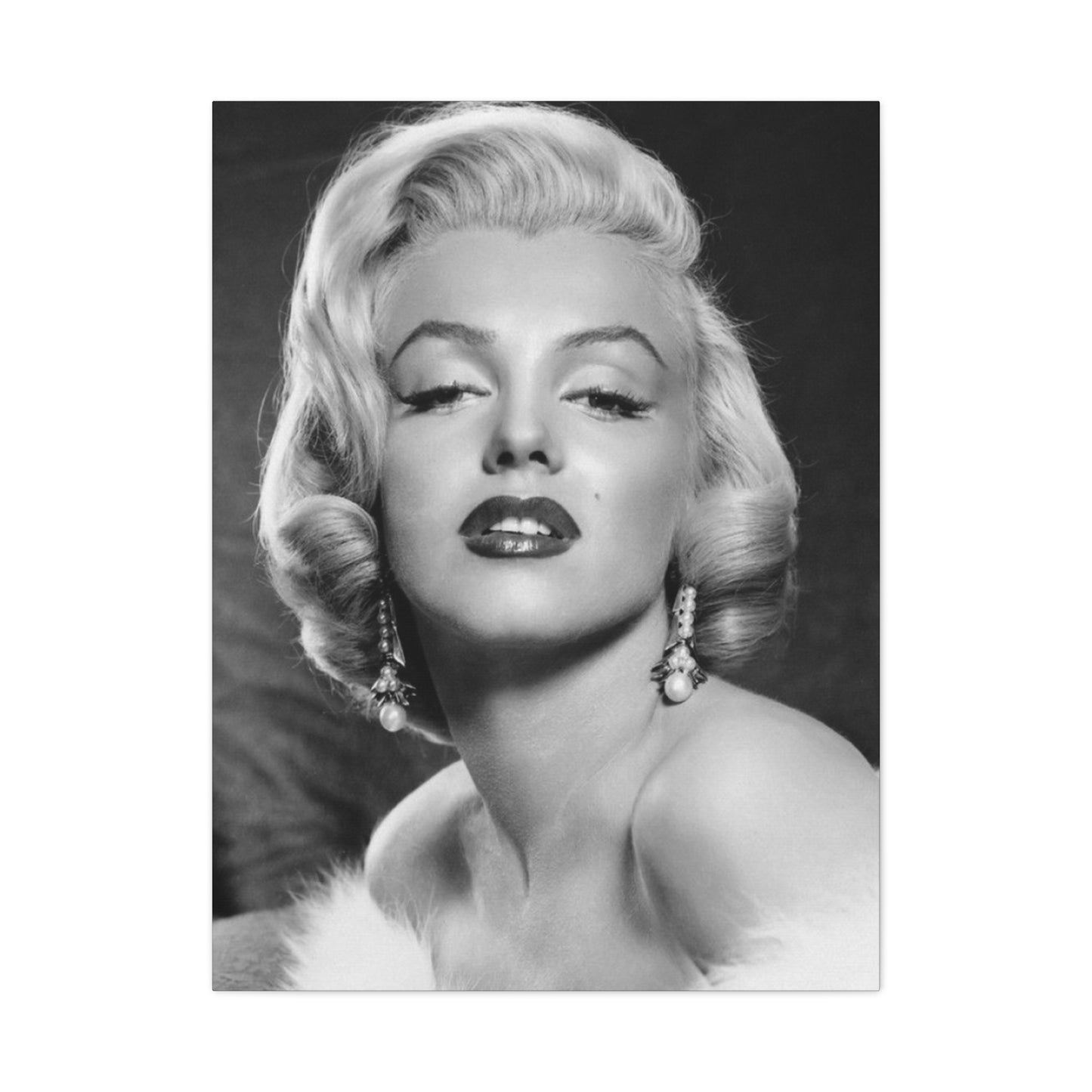 Grayscale Marilyn Monroe Beautiful Poster Wall Art & Canvas Prints