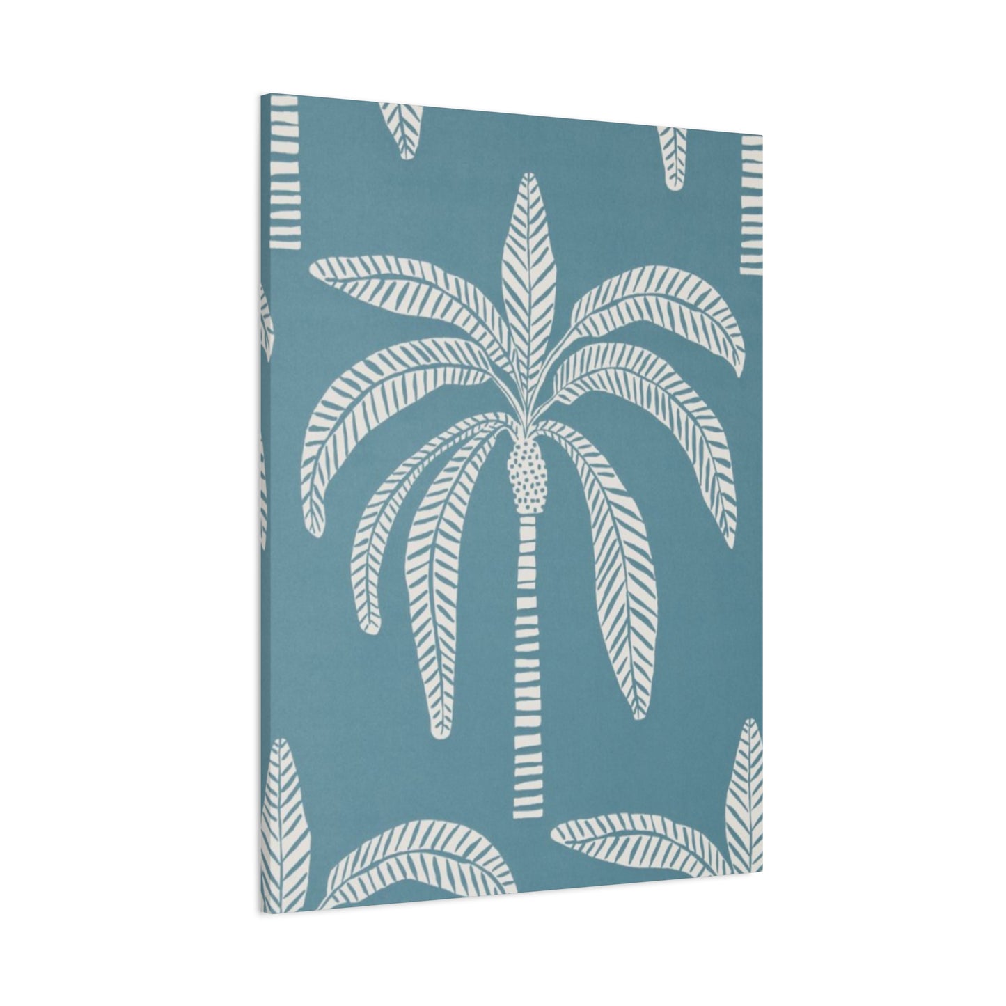 Blue Poster Of Palm Tree Wall Art & Canvas Prints